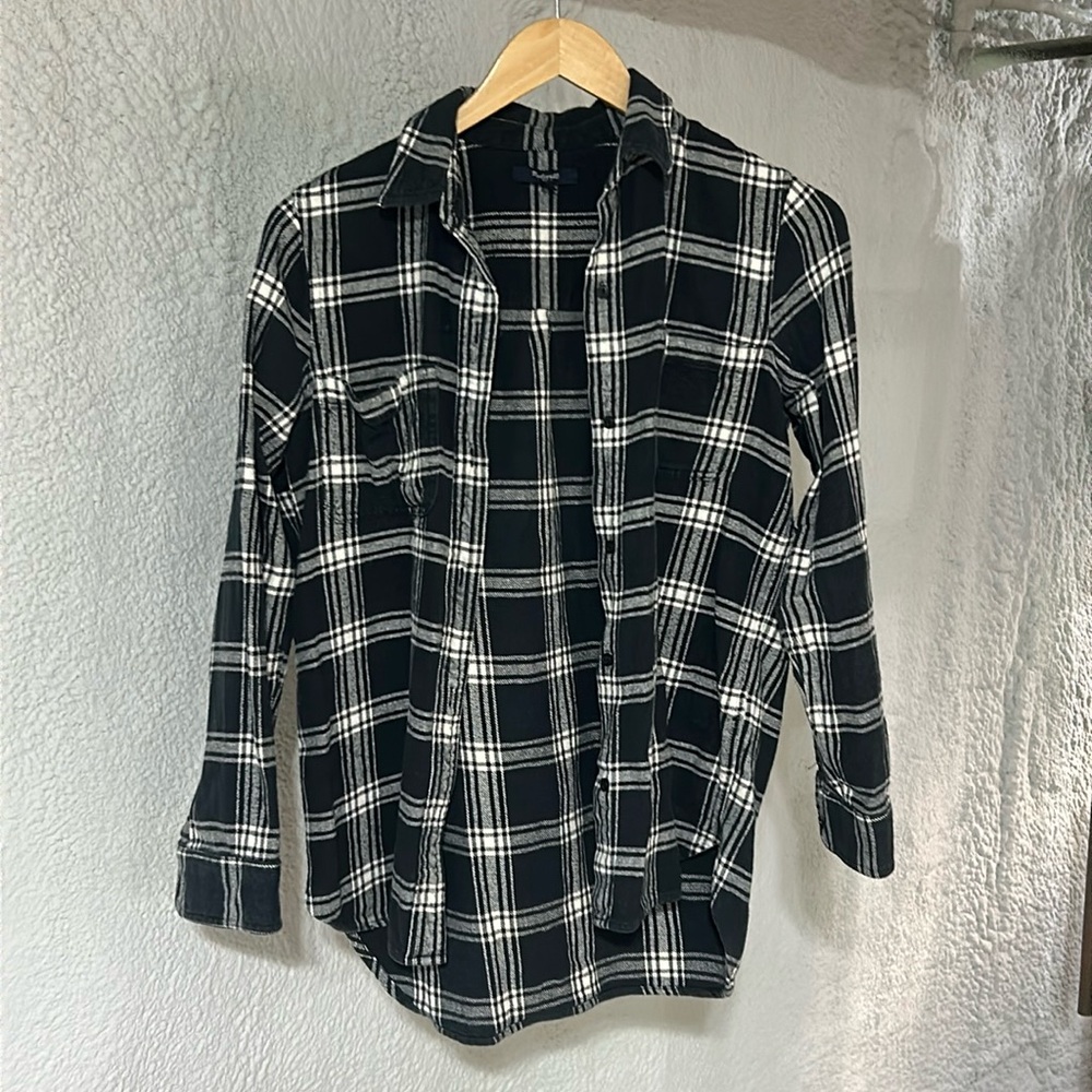 Black and white flannel